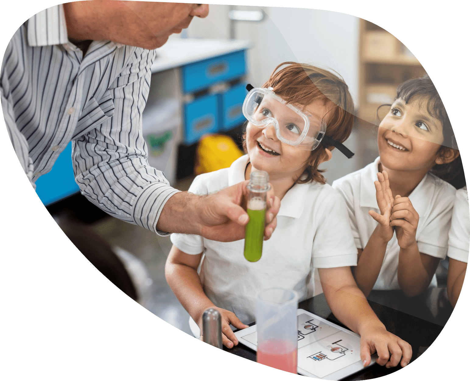 Happy kids at elementary school